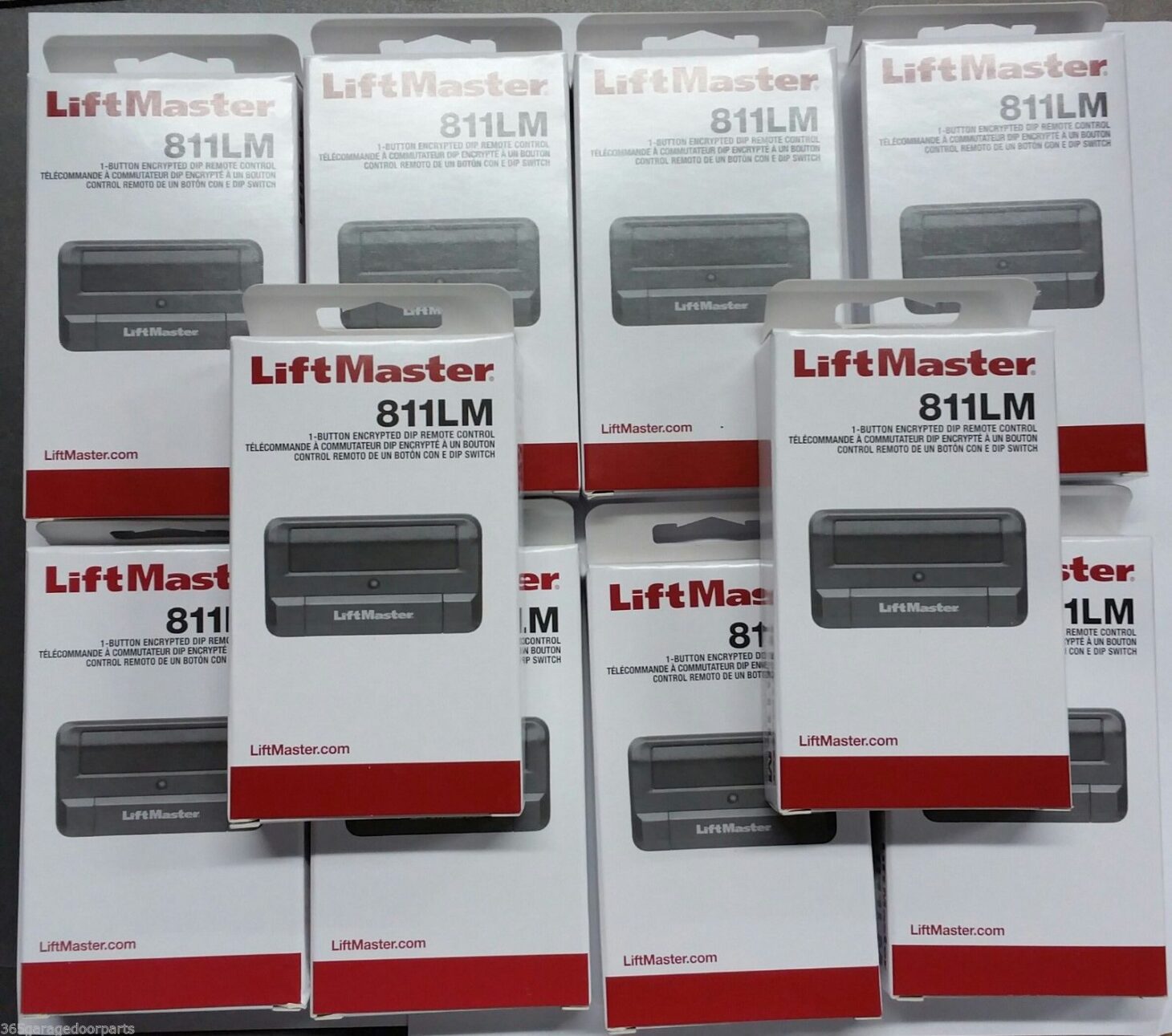 10 pack 811LM LiftMaster Chamberlain 1 button Security+ 2.0™ - 365