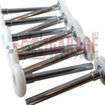 Set of 12 --- 2 Inch 11 Ball Nylon Garage Door Roller (4 Inch Stem)