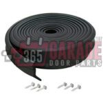 M-D Building Products 3749 Garage Door Bottom Rubber, 16 Feet, Black