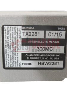 Liftmaster Chamberlain® 300MC Linear-Compatible Gate and Garage Door Opener Remote - Image 6