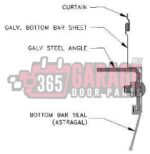 Wayne Dalton / Door Systems Inc. Mini Warehouse Garage Door Weather Seal for Model DS-75