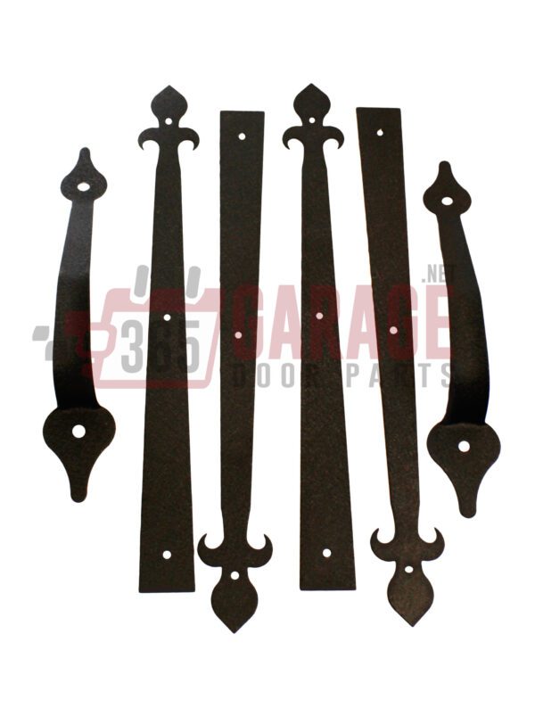 Crown Bolt Crown Bolt 10012 Decorative Fleur-De-Lis Garage Door Kit Black - Image 2