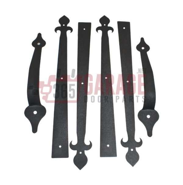 Crown Bolt Crown Bolt 10012 Decorative Fleur-De-Lis Garage Door Kit Black - Image 3