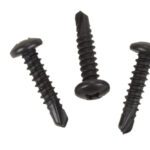 Decorative Garage Door Hardware Self Drilling Black Metal Screws