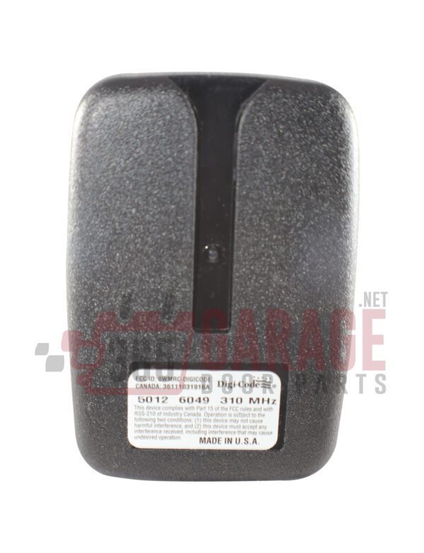 Digi-Code 5012 Garage Door Opener Transmitter - Image 2