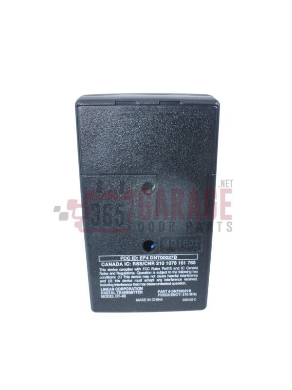 Linear Delta 3 DT-4B DNT00027B 4-channel Visor Transmitter for automatic garage/gate operators - Image 4