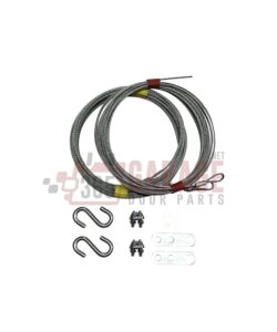 Garage Door Cable Replacement Kit. Two 3/32" x 13 Long and Two 1/8" x 14 Cables - Image 3