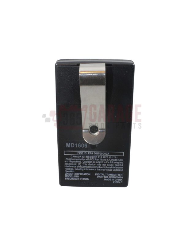 Linear Delta 3 DT DNT00002A 1-Channel Visor Gate or Garage Door Opener Transmitter - Image 2