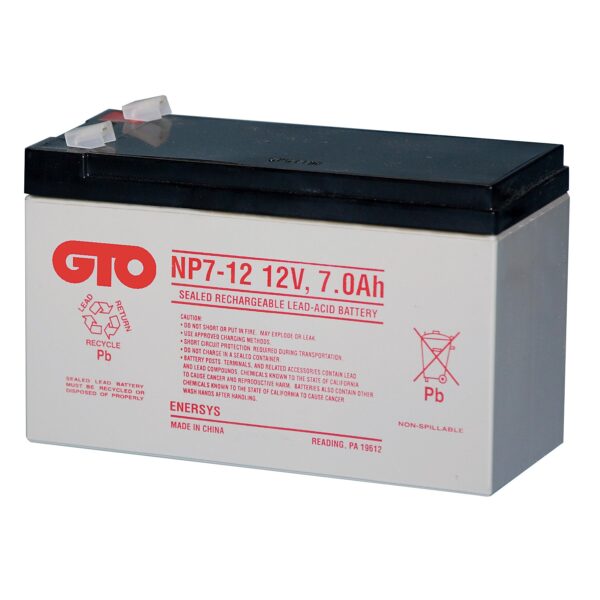 rb500 GTO RB500 12V 7Ah Scooter Battery - This is an AJC Brand® Replacement - Image 1