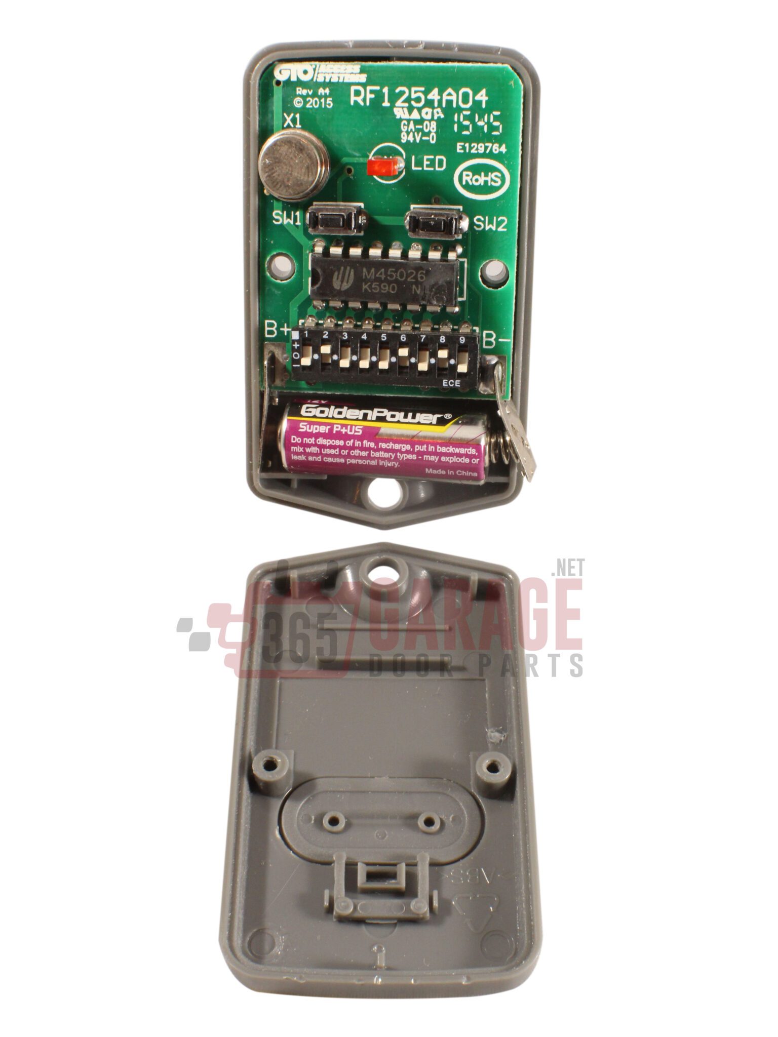GTO / Mighty Mule RB741 Remote Control, Two Button Mini Transmitter