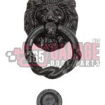 Malleable Iron Lion Head Knocker Kit Decorative Garage Door Hardware