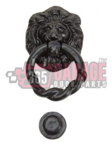 Malleable Iron Lion Head Knocker Kit Decorative Garage Door Hardware