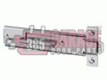 Chateau C-ARL-F-CH Mini Warehouse Garage Door Latch 2 Bolt Flush Door Latch Chrome