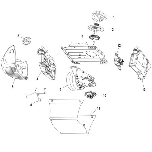 LiftMaster 81650 Replaces 8165 / 3255 Contractor Series 1/2 HP Chain Drive W/O Rail Assembly - Image 4